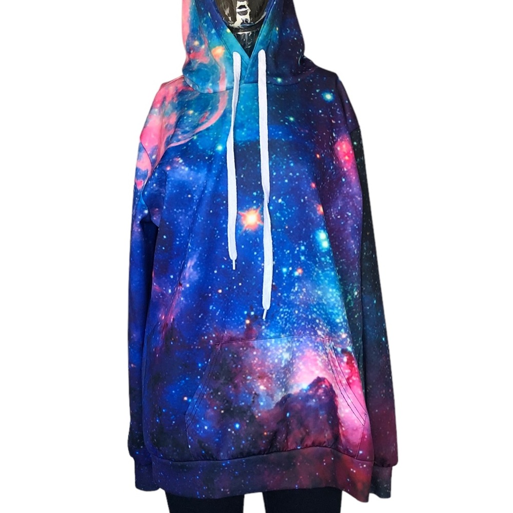 Size M/L Galaxy Hoodie Unisex